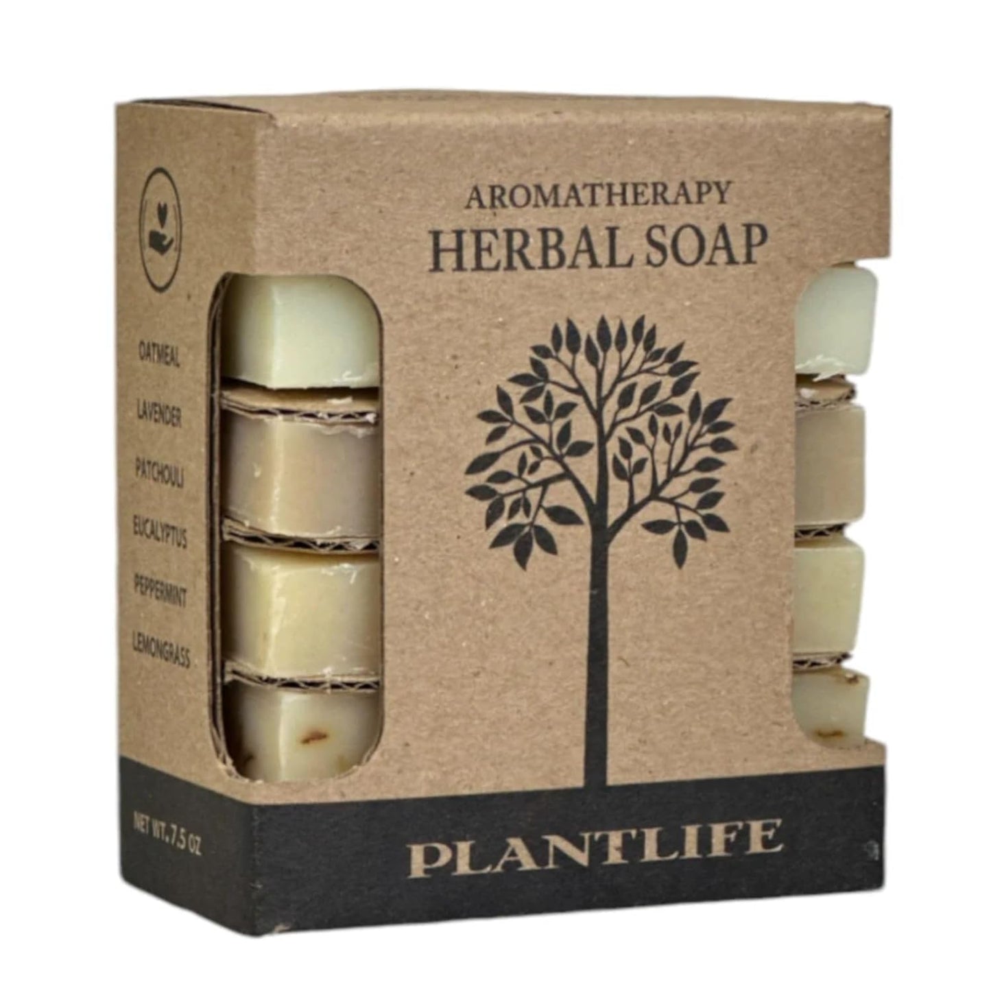 Herbal Bar Soap Sampler Pack of 6 - Moisturizing and Soothing Soap for Your Skin - Hand Crafted Using Plant-Based Ingredients - Made in California 4 Oz Bar
