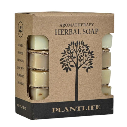 Herbal Bar Soap Sampler Pack of 6 - Moisturizing and Soothing Soap for Your Skin - Hand Crafted Using Plant-Based Ingredients - Made in California 4 Oz Bar