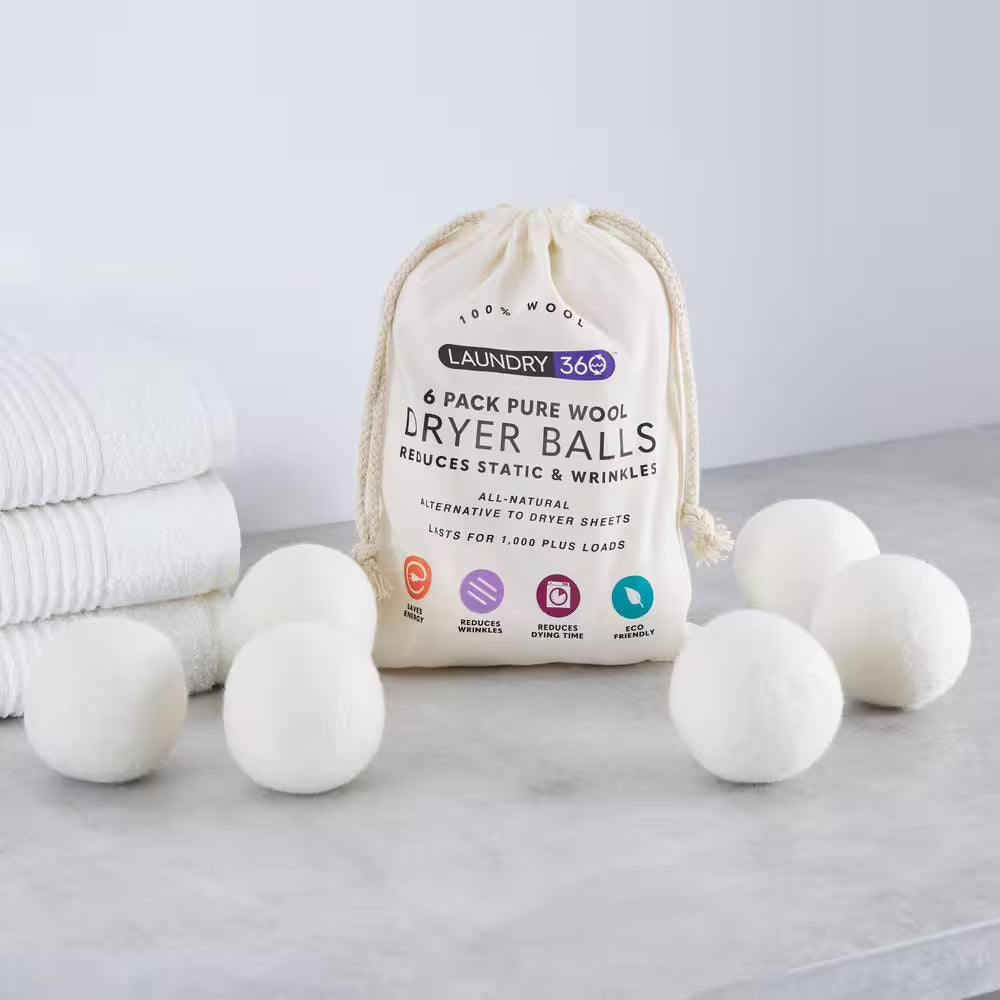 Wool Dryer Ball Set (6-Pack)